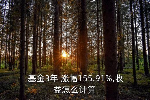  基金3年 漲幅155.91%,收益怎么計算