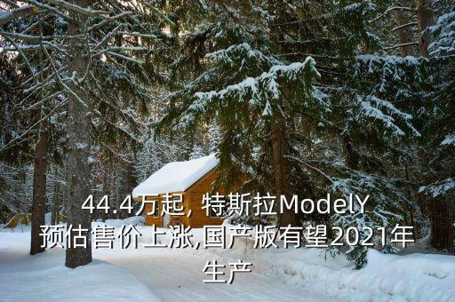 44.4萬起, 特斯拉ModelY預(yù)估售價(jià)上漲,國產(chǎn)版有望2021年生產(chǎn)