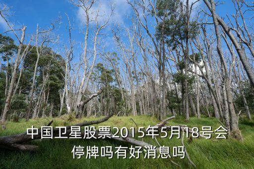 中國(guó)衛(wèi)星股票2015年5月18號(hào)會(huì) 停牌嗎有好消息嗎