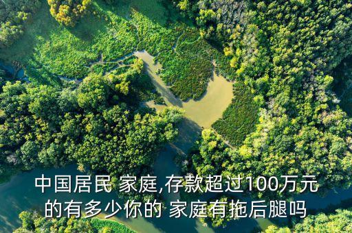 中國居民 家庭,存款超過100萬元的有多少你的 家庭有拖后腿嗎