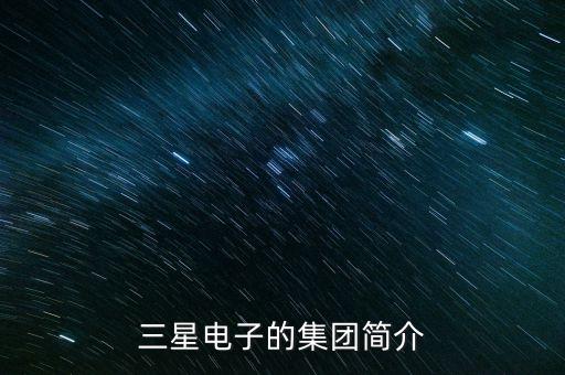 三星電子的集團簡介