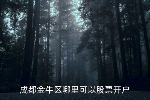 成都金牛區(qū)哪里可以股票開戶