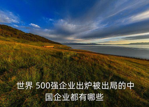  世界 500強(qiáng)企業(yè)出爐被出局的中國(guó)企業(yè)都有哪些