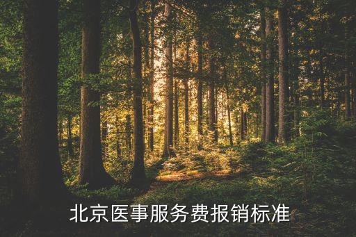  北京醫(yī)事服務(wù)費報銷標(biāo)準(zhǔn)