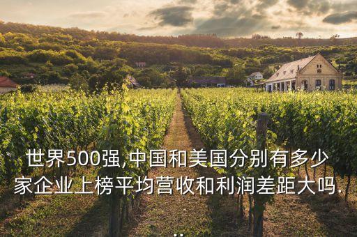 世界500強,中國和美國分別有多少家企業(yè)上榜平均營收和利潤差距大嗎...