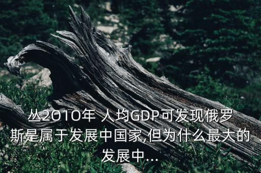 叢2O1O年 人均GDP可發(fā)現(xiàn)俄羅斯是屬于發(fā)展中國(guó)家,但為什么最大的發(fā)展中...