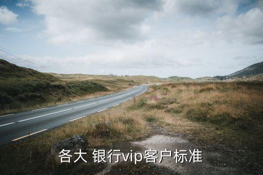 各大 銀行vip客戶標(biāo)準(zhǔn)