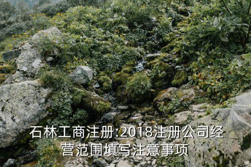  石林工商注冊:2018注冊公司經(jīng)營范圍填寫注意事項