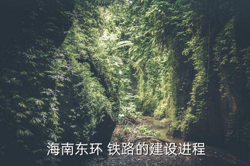  海南東環(huán) 鐵路的建設(shè)進(jìn)程