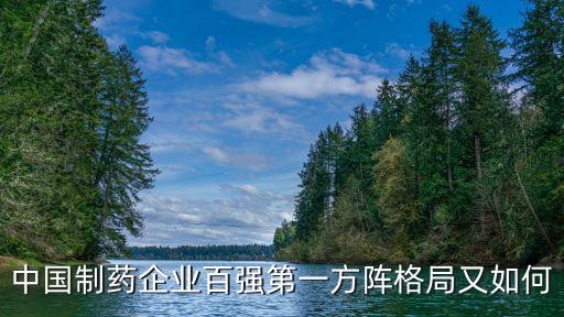 中國(guó)制藥企業(yè)百?gòu)?qiáng)第一方陣格局又如何