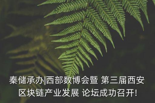 秦儲承辦|西部數(shù)博會暨 第三屆西安區(qū)塊鏈產(chǎn)業(yè)發(fā)展 論壇成功召開!