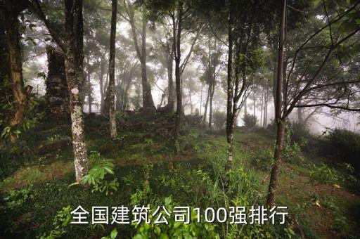 全國建筑公司100強(qiáng)排行