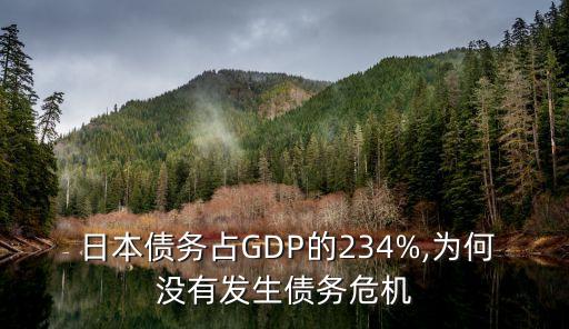  日本債務(wù)占GDP的234%,為何沒有發(fā)生債務(wù)危機