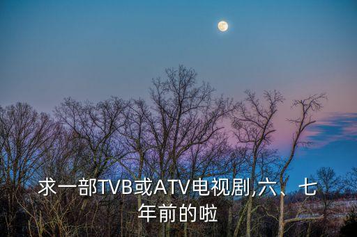 求一部TVB或ATV電視劇,六、七年前的啦