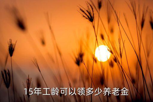 15年工齡可以領多少養(yǎng)老金