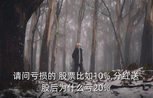 請問虧損的 股票比如10%,分紅送股后為什么虧20%