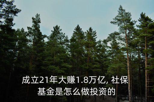 成立21年大賺1.8萬(wàn)億, 社保 基金是怎么做投資的