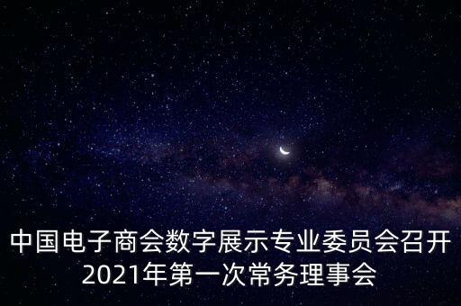 中國(guó)電子商會(huì)數(shù)字展示專業(yè)委員會(huì)召開(kāi)2021年第一次常務(wù)理事會(huì)