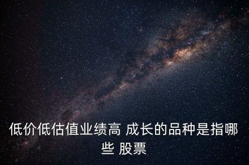 什么是高成長股票,高成長股票有哪些