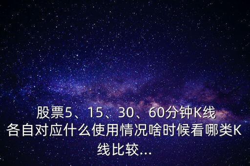  股票5、15、30、60分鐘K線各自對應(yīng)什么使用情況啥時候看哪類K線比較...