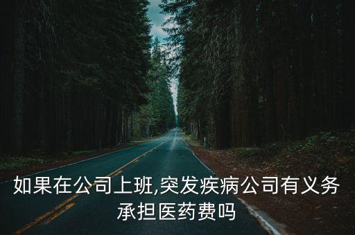 如果在公司上班,突發(fā)疾病公司有義務承擔醫(yī)藥費嗎