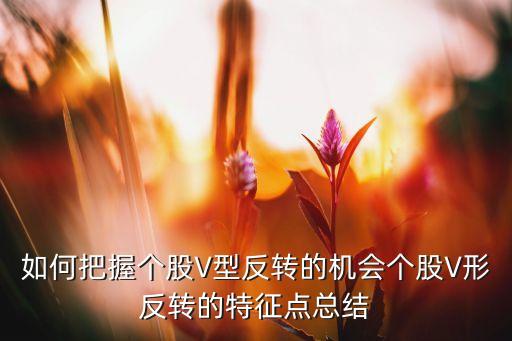 如何把握個股V型反轉的機會個股V形反轉的特征點總結