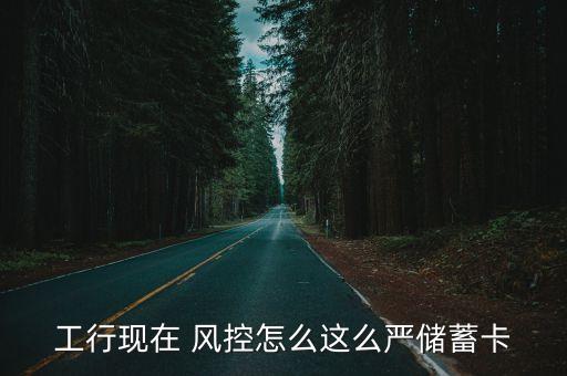 工行現(xiàn)在 風(fēng)控怎么這么嚴(yán)儲蓄卡