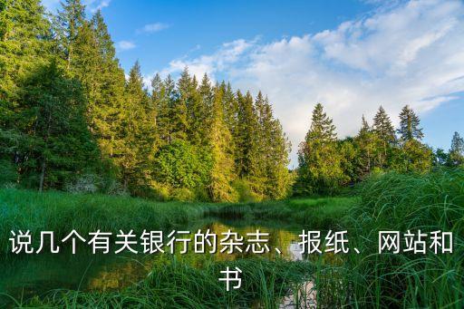 說幾個(gè)有關(guān)銀行的雜志、報(bào)紙、網(wǎng)站和書