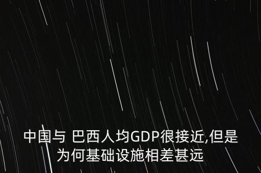 中國(guó)與 巴西人均GDP很接近,但是為何基礎(chǔ)設(shè)施相差甚遠(yuǎn)