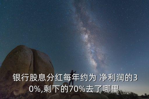  銀行股息分紅每年約為 凈利潤(rùn)的30%,剩下的70%去了哪里