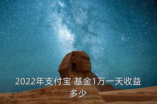 2022年支付寶 基金1萬一天收益多少