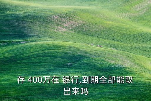 從銀行存款戶提取現(xiàn)金400