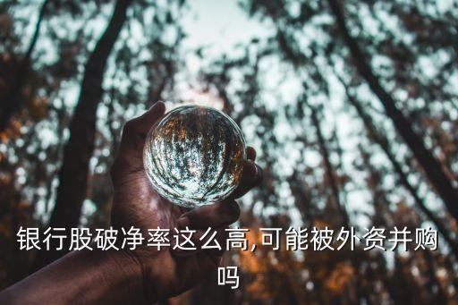 銀行股破凈率這么高,可能被外資并購嗎