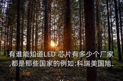 led芯片公司