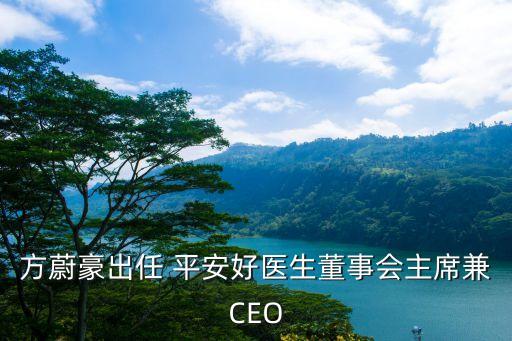 方蔚豪出任 平安好醫(yī)生董事會主席兼CEO