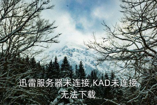  迅雷服務(wù)器未連接,KAD未連接,無(wú)法下載