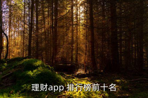 理財app 排行榜前十名