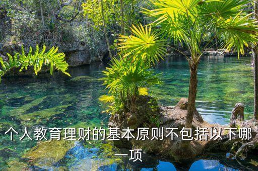 個(gè)人教育理財(cái)?shù)幕驹瓌t不包括以下哪一項(xiàng)