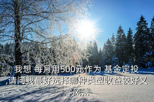 我想 每月用500元作為 基金定投,請問我最好選擇哪種類型收益較好又零風(fēng)...