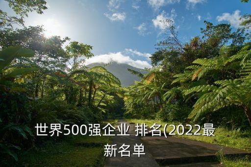 世界500強企業(yè) 排名(2022最新名單