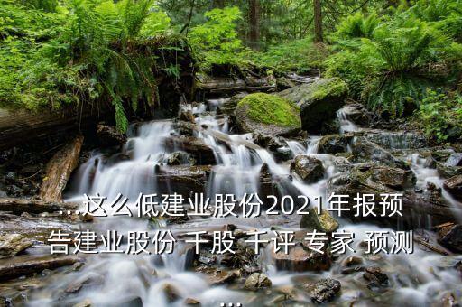 ...這么低建業(yè)股份2021年報預(yù)告建業(yè)股份 千股 千評 專家 預(yù)測...