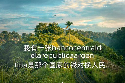 我有一張bancocentraldelarepublicaargentina是那個(gè)國(guó)家的錢(qián)對(duì)換人民...