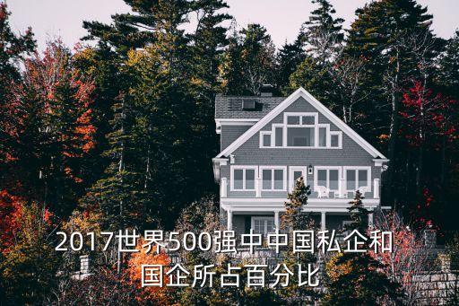 2017世界500強(qiáng)中中國(guó)私企和 國(guó)企所占百分比