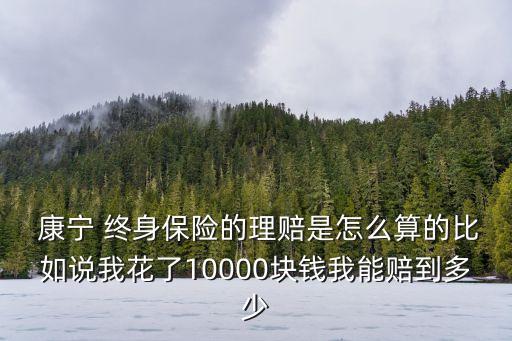  康寧 終身保險(xiǎn)的理賠是怎么算的比如說(shuō)我花了10000塊錢我能賠到多少