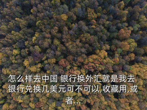 怎么樣去中國 銀行換外匯就是我去 銀行兌換幾美元可不可以,收藏用,或者...