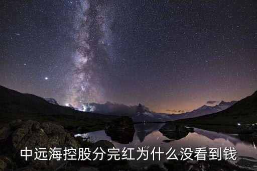 中遠?？毓煞滞昙t為什么沒看到錢