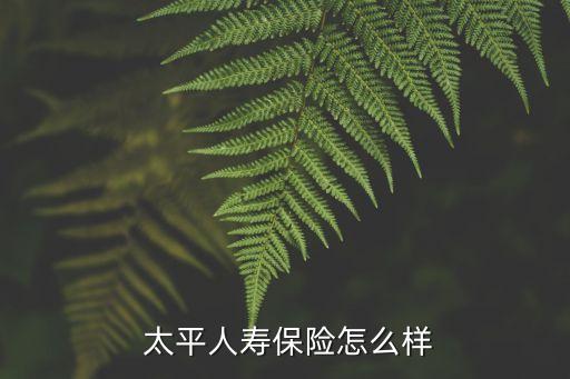 中國太平產(chǎn)品