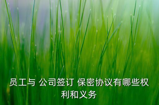 公司的保密權(quán),公司哪些信息需要保密