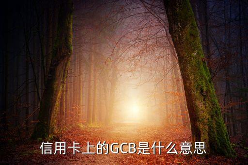 信用卡上的GCB是什么意思