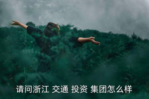 請問浙江 交通 投資 集團怎么樣